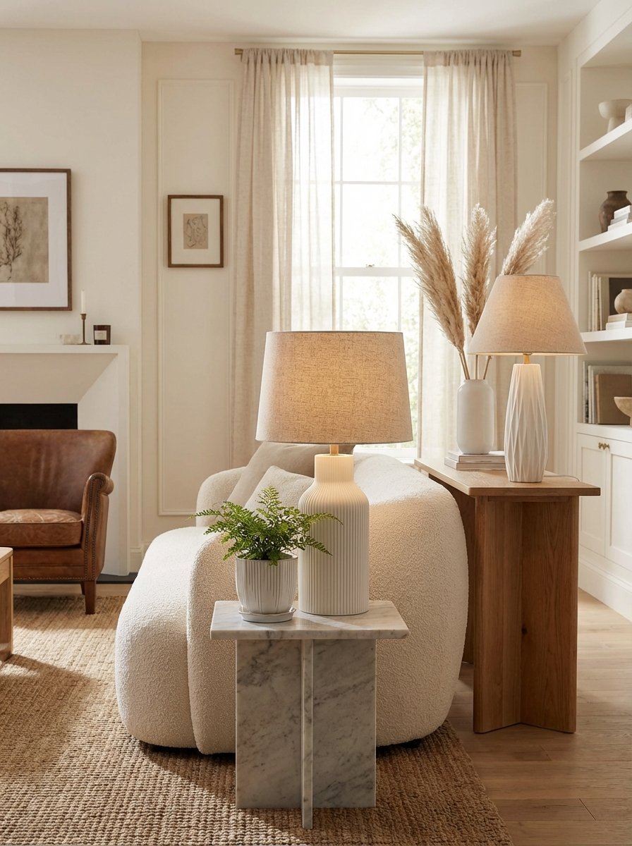 Elegant white ceramic vases and planters in various sizes displaying sophisticated modern home decor accessories with glossy glaze finishes for timeless interior styling