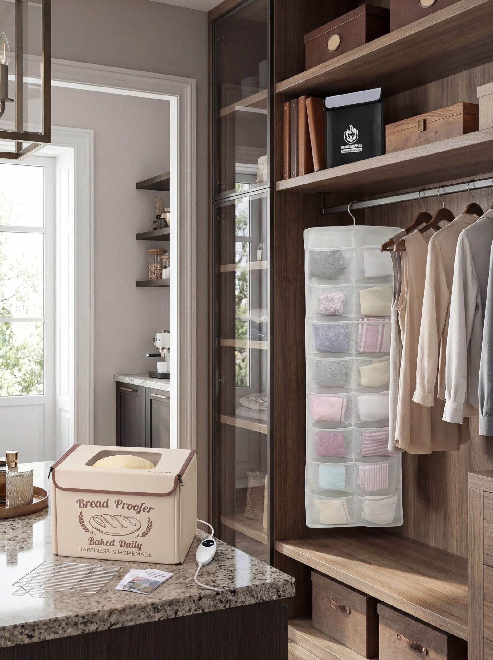 Temperature-controlled fireproof storage solutions protecting valuable items in organized attic environment