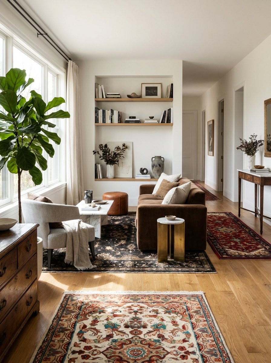 Stunning traditional Turkish and Persian style rugs with intricate medallion patterns in rich colors showcasing timeless oriental carpet designs for luxury interiors